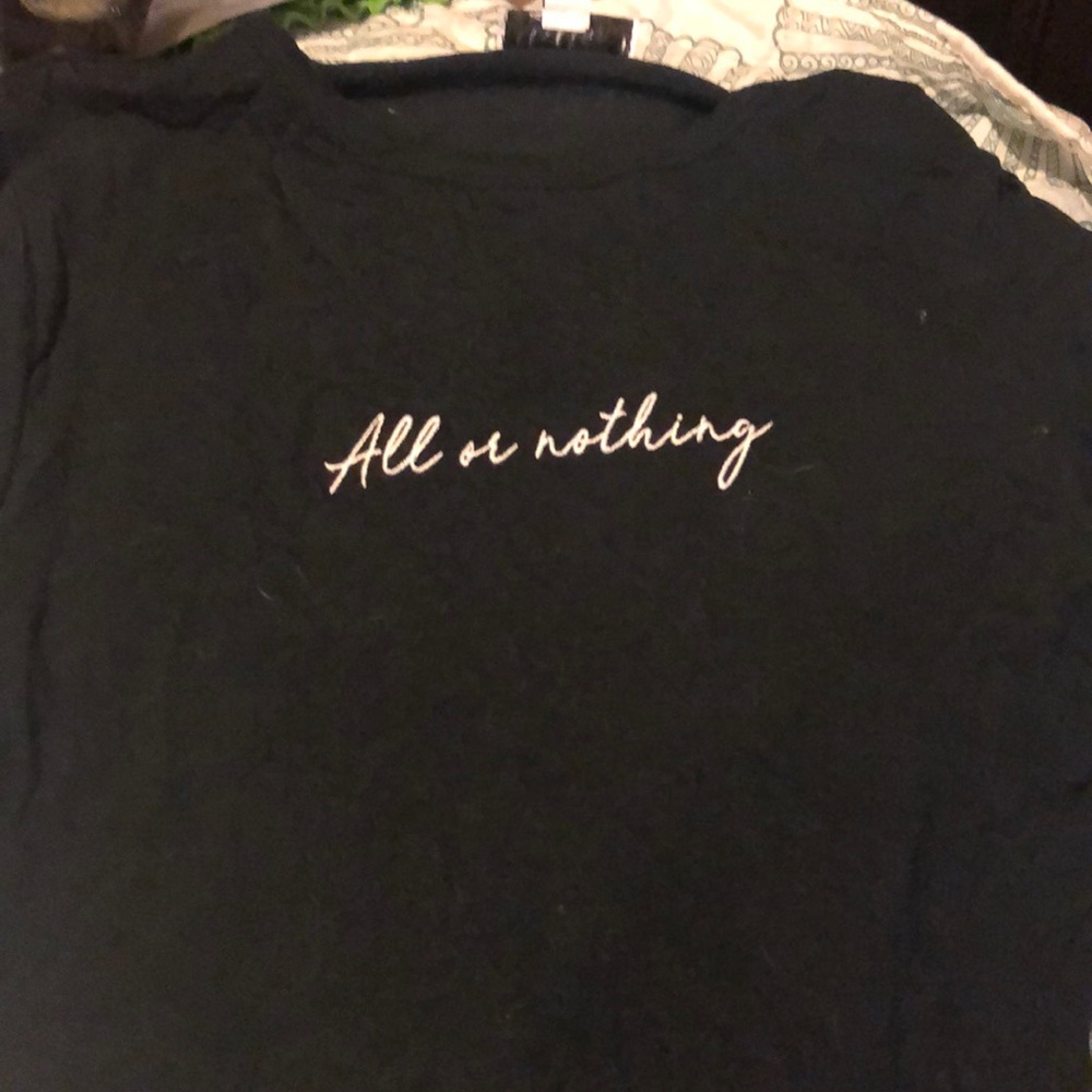 Top shop allow nothing crop top
